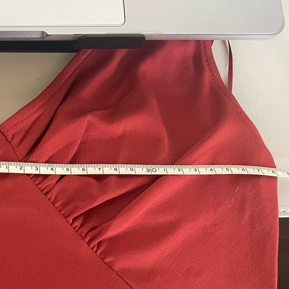 Zara// Goddess V neck long dress - Picture 8 of 9